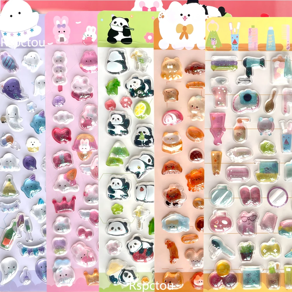 

Милые 3D-наклейки в стиле INS с животными и мультяшными персонажами: кролик, медведь, панда. Эстетичные рельефные стикеры-декали для декора чехлов на телефоны и ноутбуки.