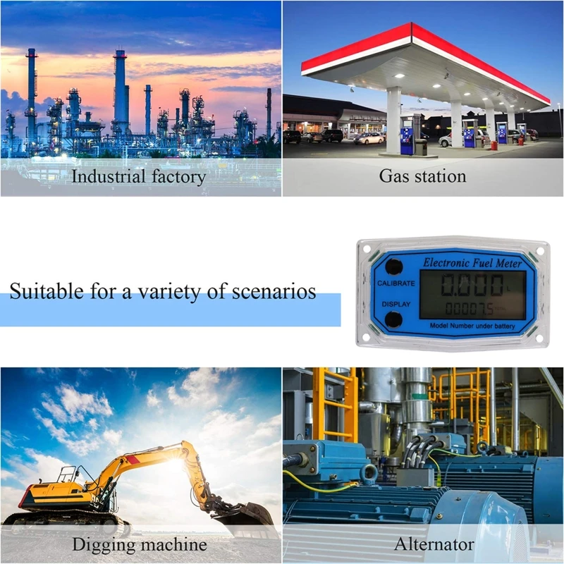 for Flow Meter Electronic Digital Flow-Meter Meter Display chip /Accessory/ Liquid Water Die sel Methan