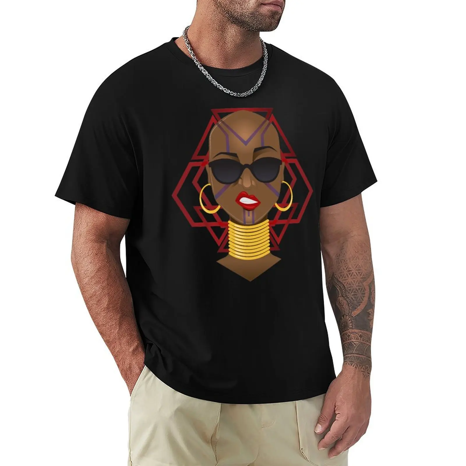Dora Milaje: Move,or You Will Be Moved (version 1) T-Shirt Novelty Print Casual Tee Shirt