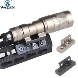 WADSN Tactical Weapon1 Flashlight Mount M-lok Keymod Rail Offset Base For Surfir M600 M600V M600C M600B M600U Scout light