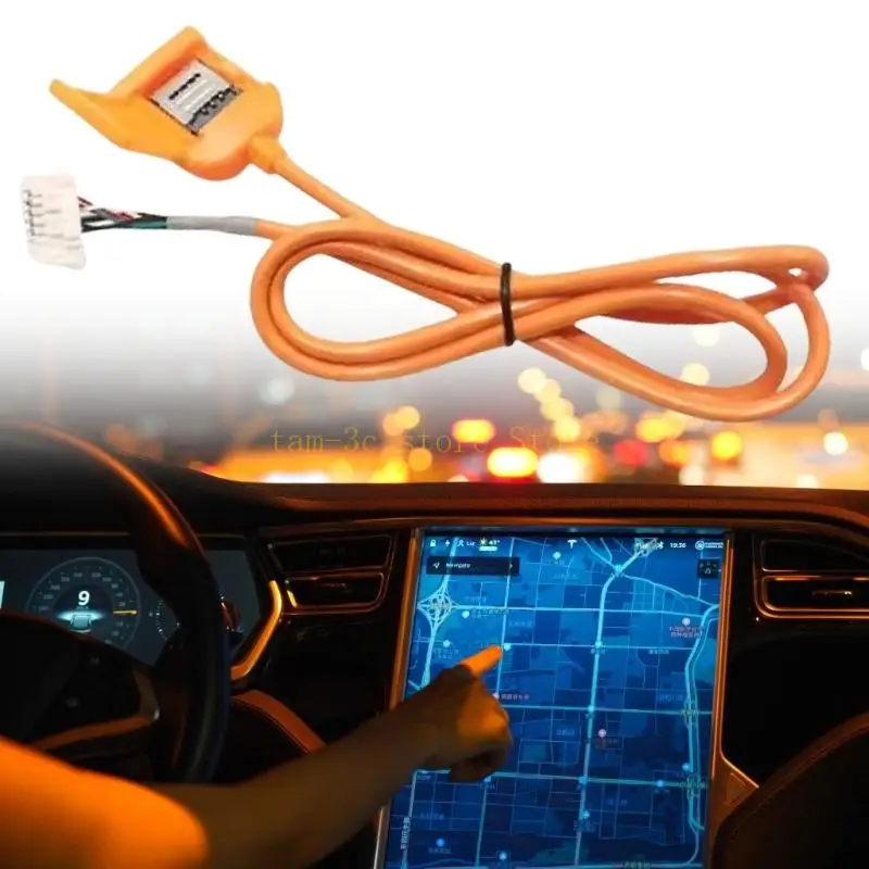 Integrated Card Cable Enables Androids Navigation Screen Streamlined Internet Access for Androids Car Navigators D0UA