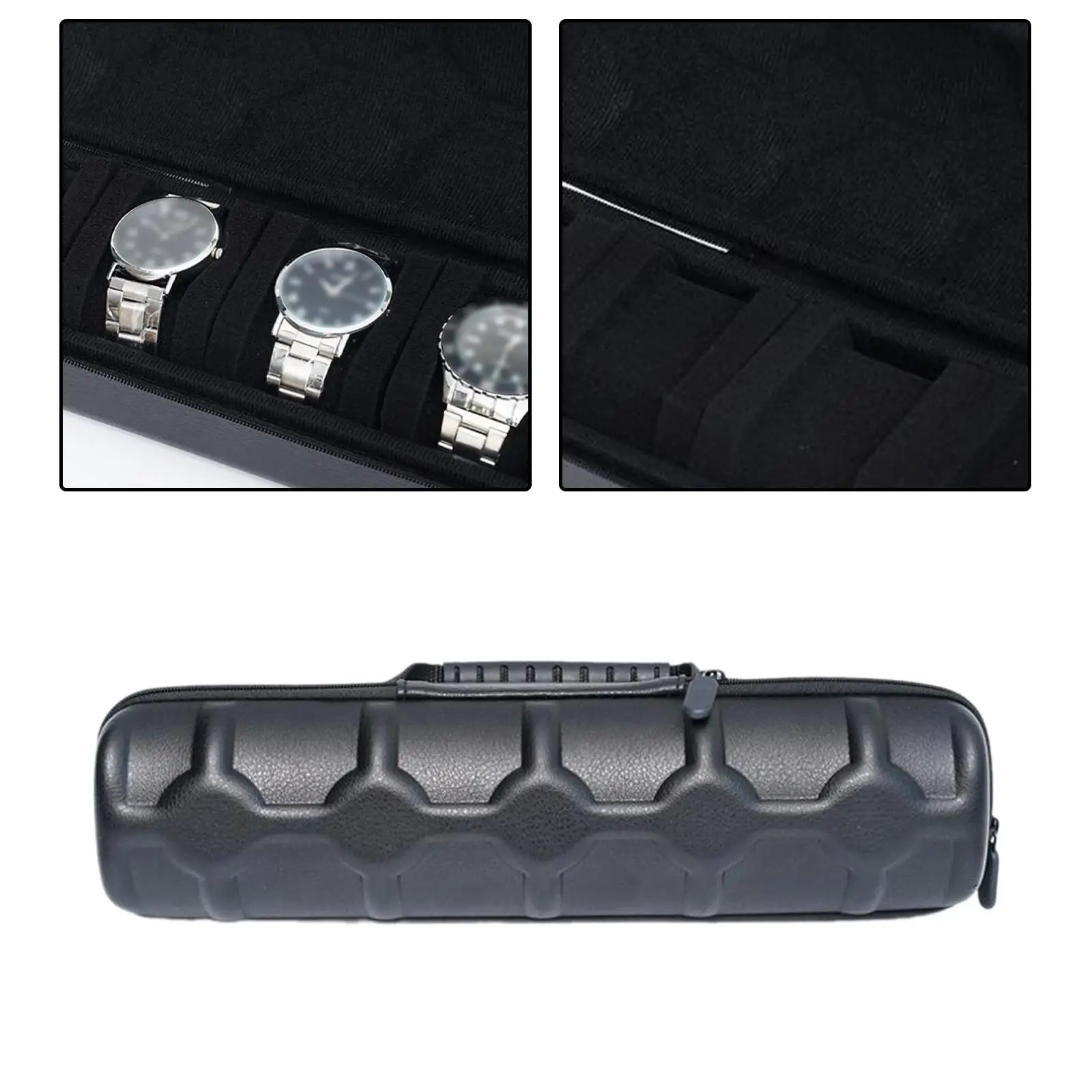 Watch Storage Box Portable Watch Display Storage Wristwatch Box PU Watch Box Organizer for Men Women Smartwatch Home Decoration image 3
