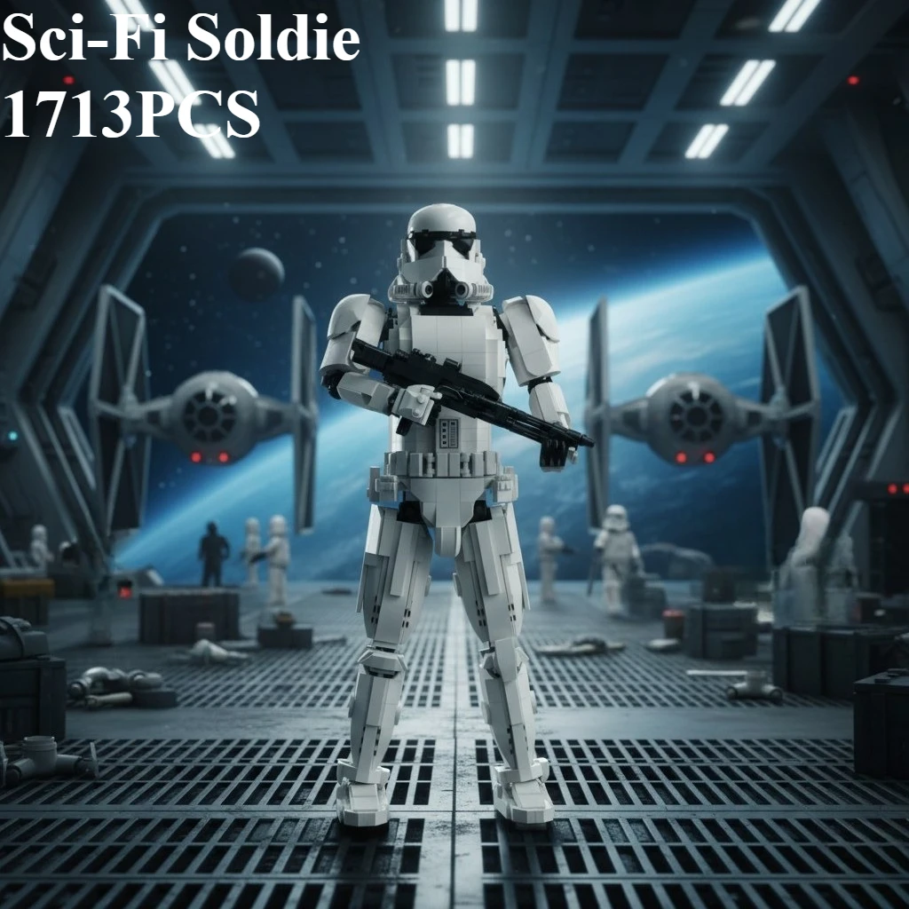

1713PCS Sci-Fi Soldier Building Blocks Set - Assembling Model Toy for Home Decor Ideal Holiday Gift for Kids And Adult