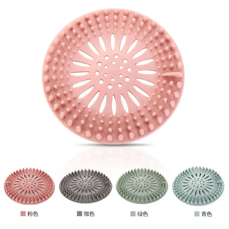 Anti-blocking hair catcher para pia de cozinha, filtro de drenagem de piso, bucha de cabelo, chuveiro tampo, água em casa, banheiro, 133mm