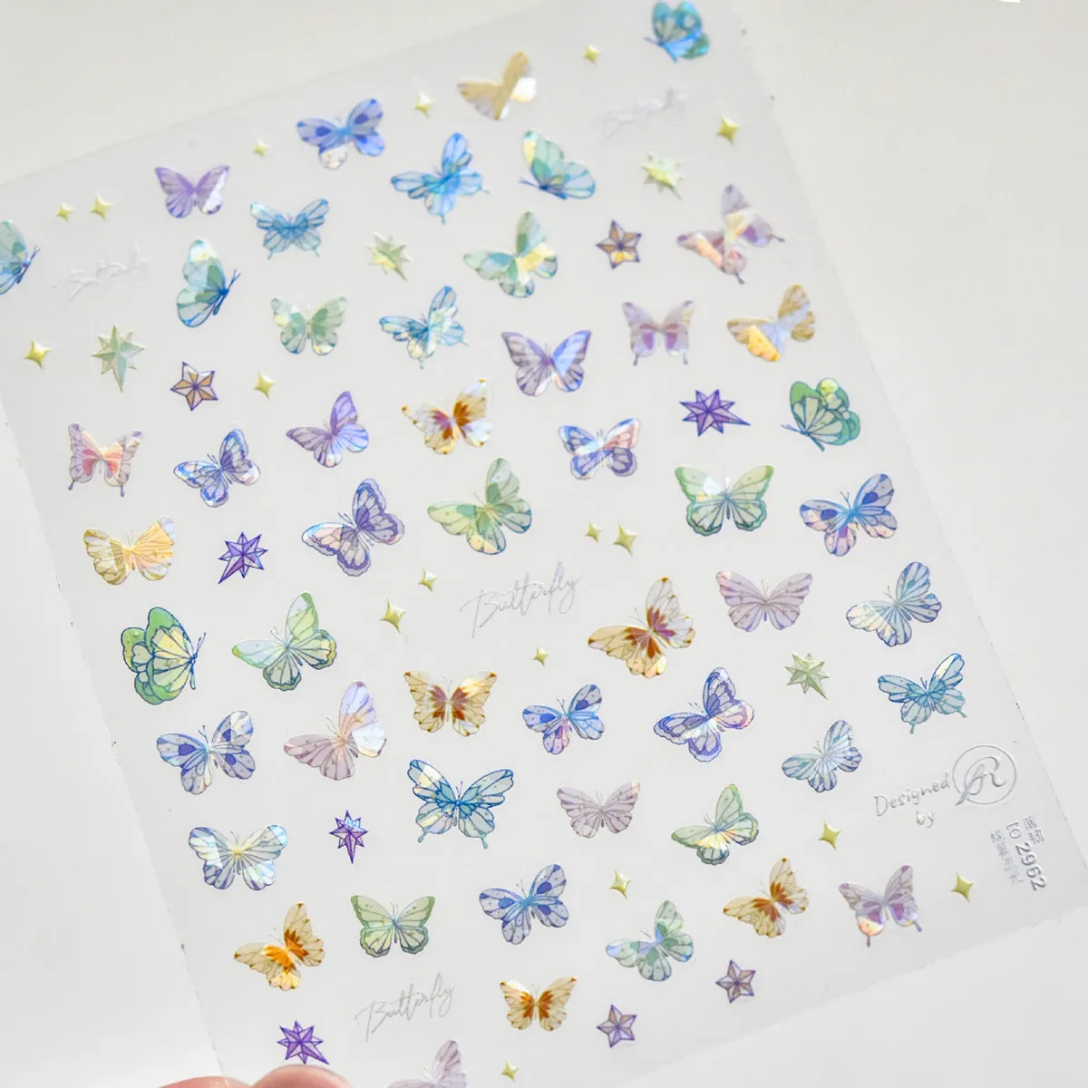 1 stücke 5d bunte Laser Schmetterling Nail Art Aufkleber japanischen Traum selbst klebende Transfer Nagel Dekorationen Slider Abziehbilder liefert