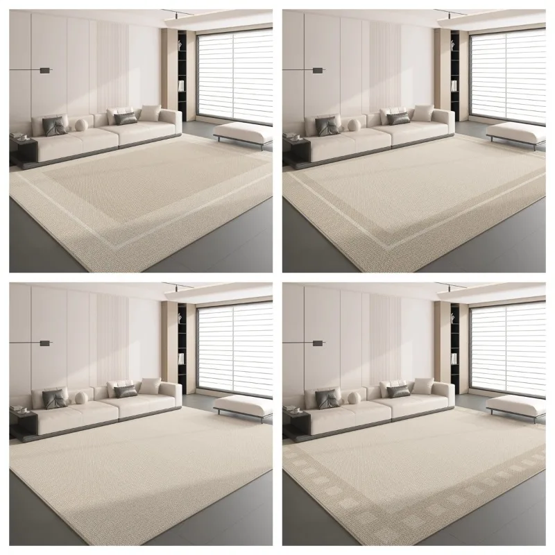 

Современный простой продвинутый большой ковер для гостиной, украшение дома, диван, журнальный столик, напольный коврик для спальни, прикроватный мягкий ковер Tapis