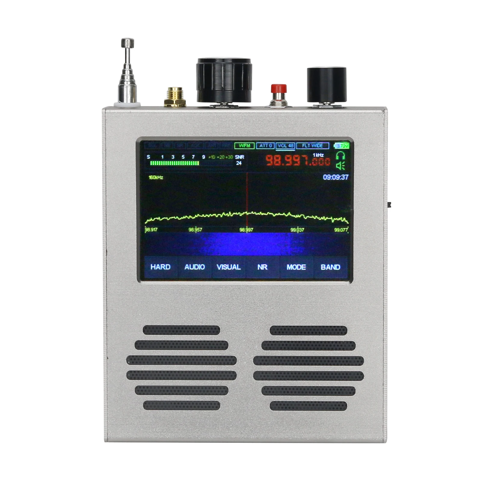 

V4 MALAHIT SDR Receiver 50KHz-2GHZ AM/SSB/NFM/WFM DSP SDR Radio Receiver with Speaker Expansion Module