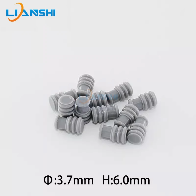963531-1 Automotive connector waterproof and dustproof rubber plug head solid sealing plug, outer diameter 3.9mm, height 6.0mm