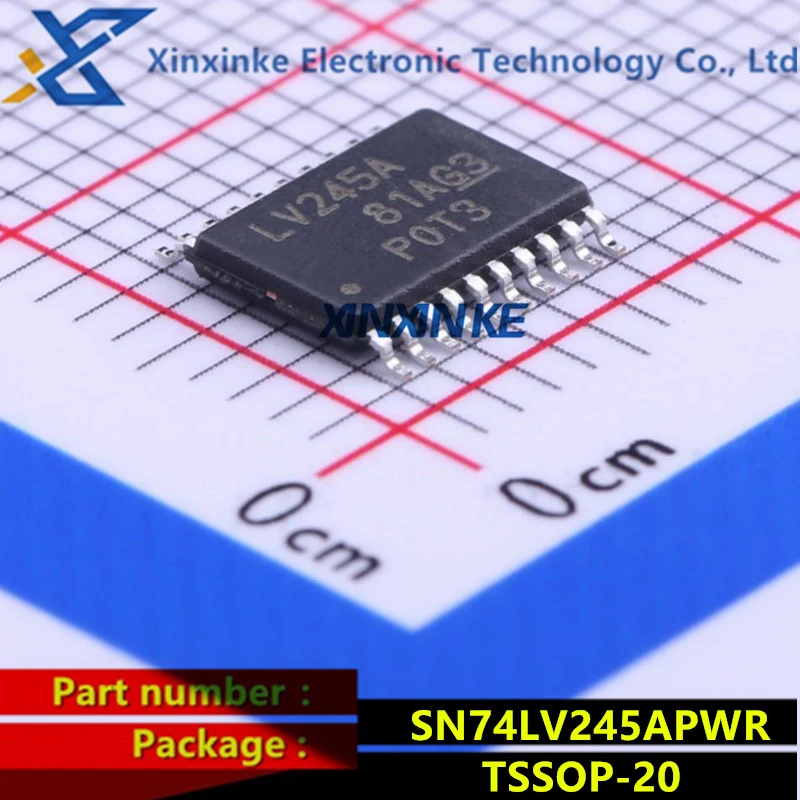 

SN74LV245APWR LV245A TSSOP-20 Bus Transceivers Tri-State Octal Bus Logic ICs Brand New Original