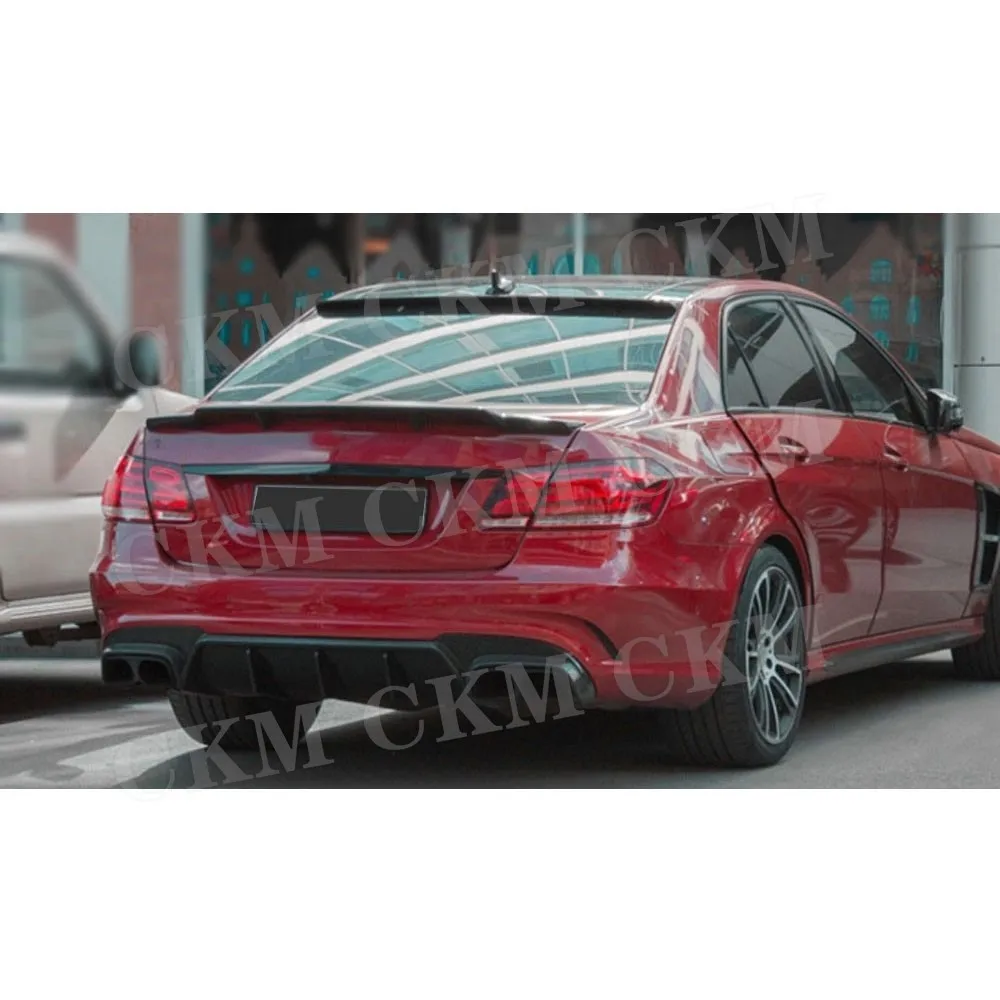Carbon Fiber Car Rear Bumper Lip Diffuser For Benz E Class W212 E63 E260 E300 E400 E63S AMG 2014 2015 2016 Auto Styling - Image 5