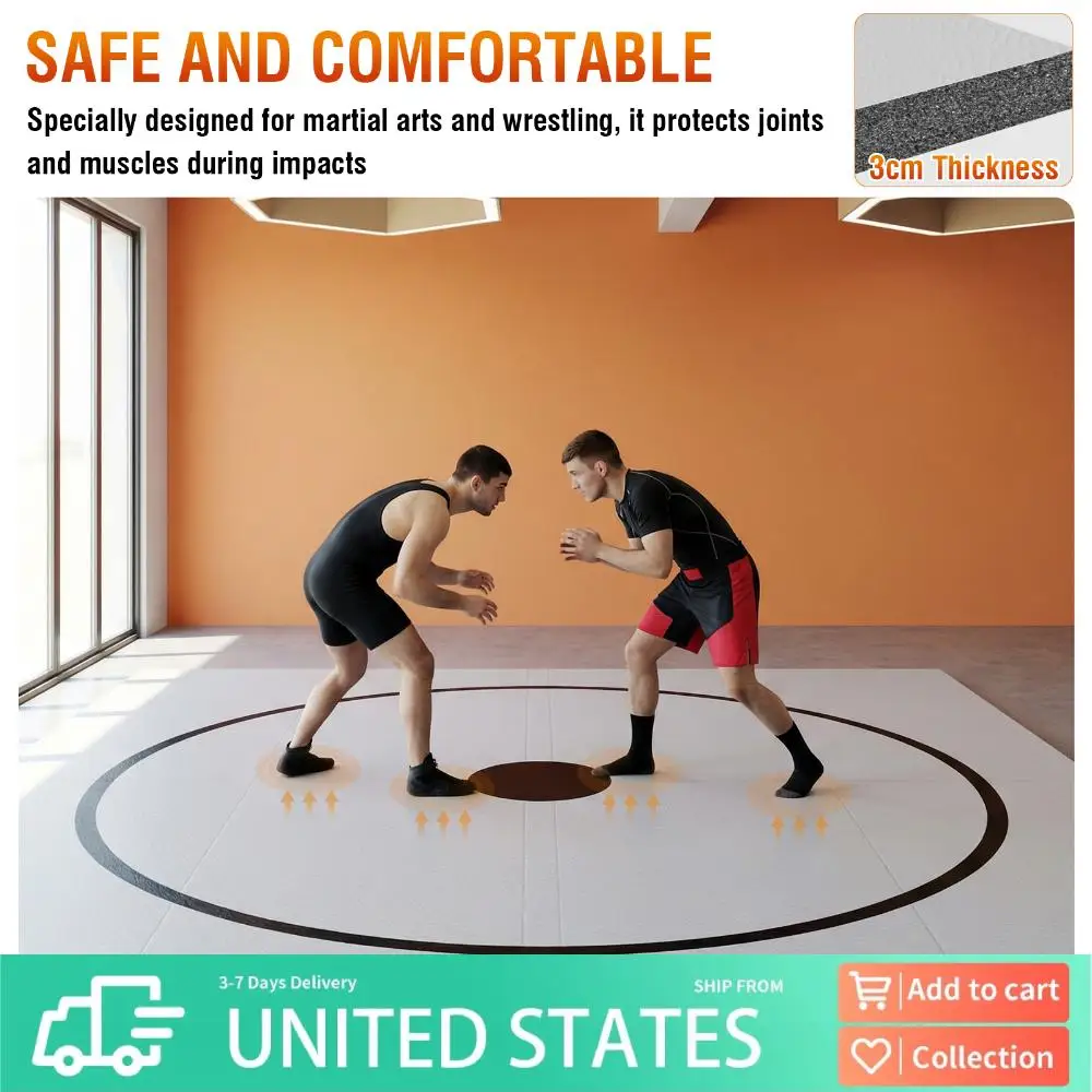 

Folding Training Mats Waterproof Gymnastics Training Mat for BJJ Grappling Martial Arts Boxing MMA