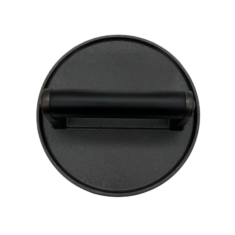 

Barbecue Meat Press Cast Iron Meat Press Even Pressure Distribution High Universality Fitment Natural Safe Meat Pressing