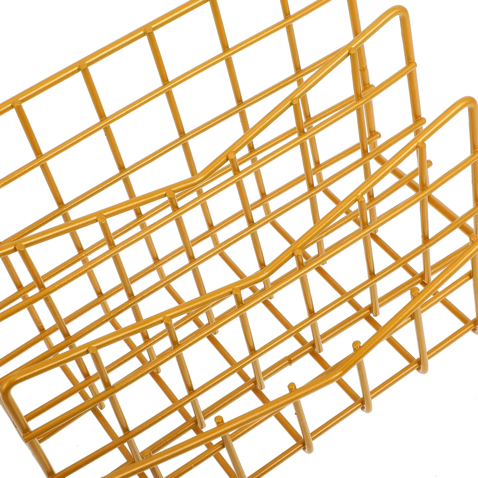 1Pcs Metal File Rack Premium Toughness Mail Sorter Stylish Sturdy Multipurpose Storage Holder Creative Classification Rack Book