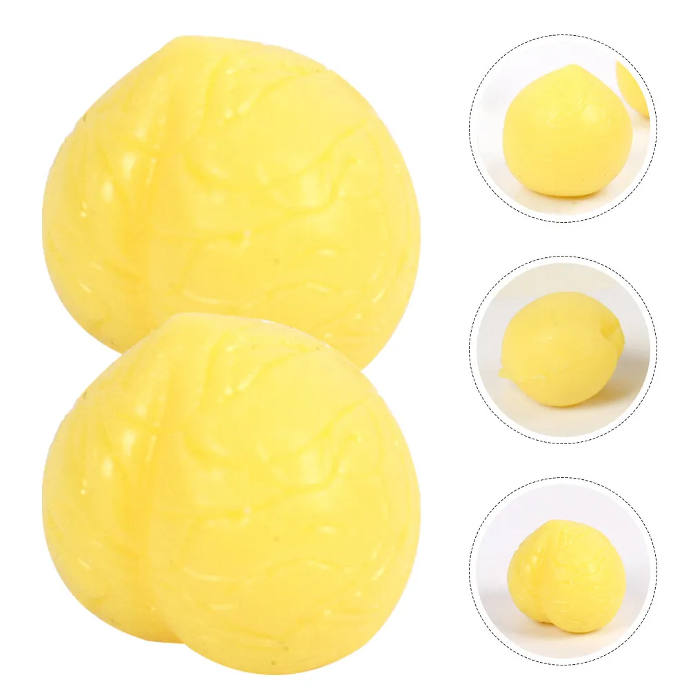 20Pcs Mini Peach Shape Squeeze Stress Relief Decompression Sensory Plaything for Office Home Party Relaxation and Anxiety
