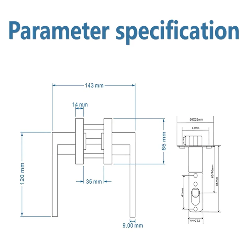رافعة باب ABDJ، مقابض أبواب داخلية بدون مفتاح، أقفال رافعة باب الخصوصية لحمام غرفة النوم، مقابض الأبواب الحديثة