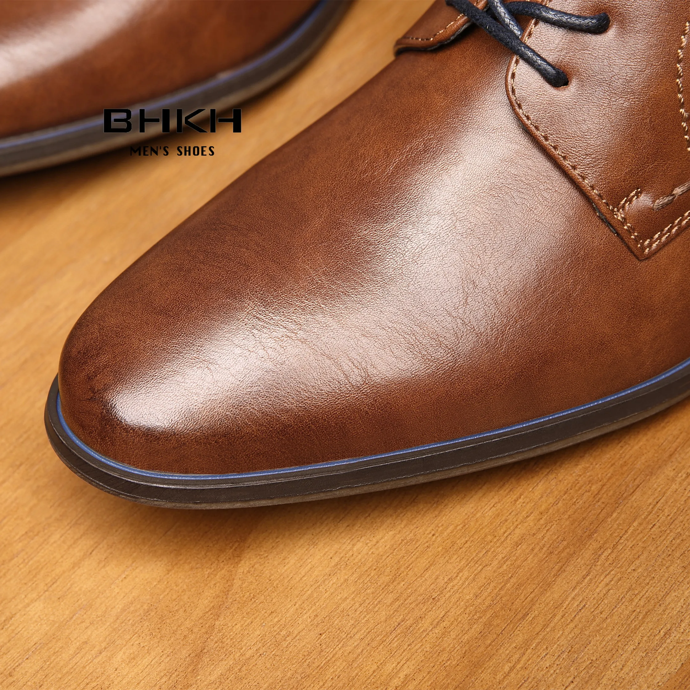 BHKH-Chaussures décontractées pour hommes, chaussures de marche de loisirs, à lacets, classiques, mode automne, nouveau, 2024