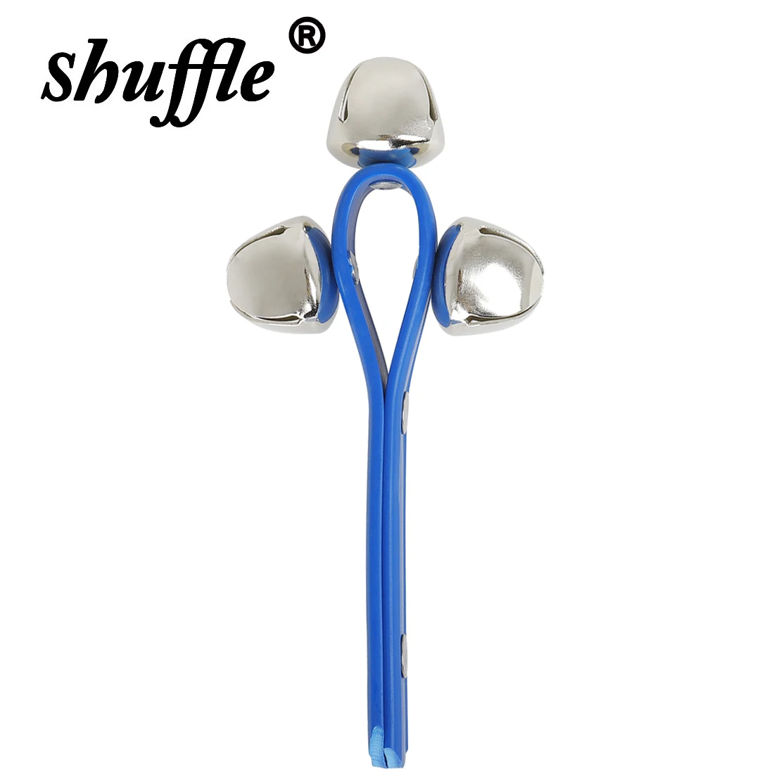 Orff Hand Held Rattle Bell Tambourine ABS Plastic Handbell Percussion Musical Instrument Musical Toy KTV Party Shaker Game