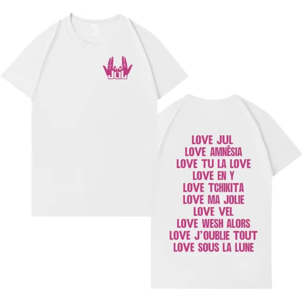 2026 Adults Kids White Hand Gesture Art Graphic T Shirt, Retro Simple Pink Text Print Tee, Casual Short Sleeve Oversized Top