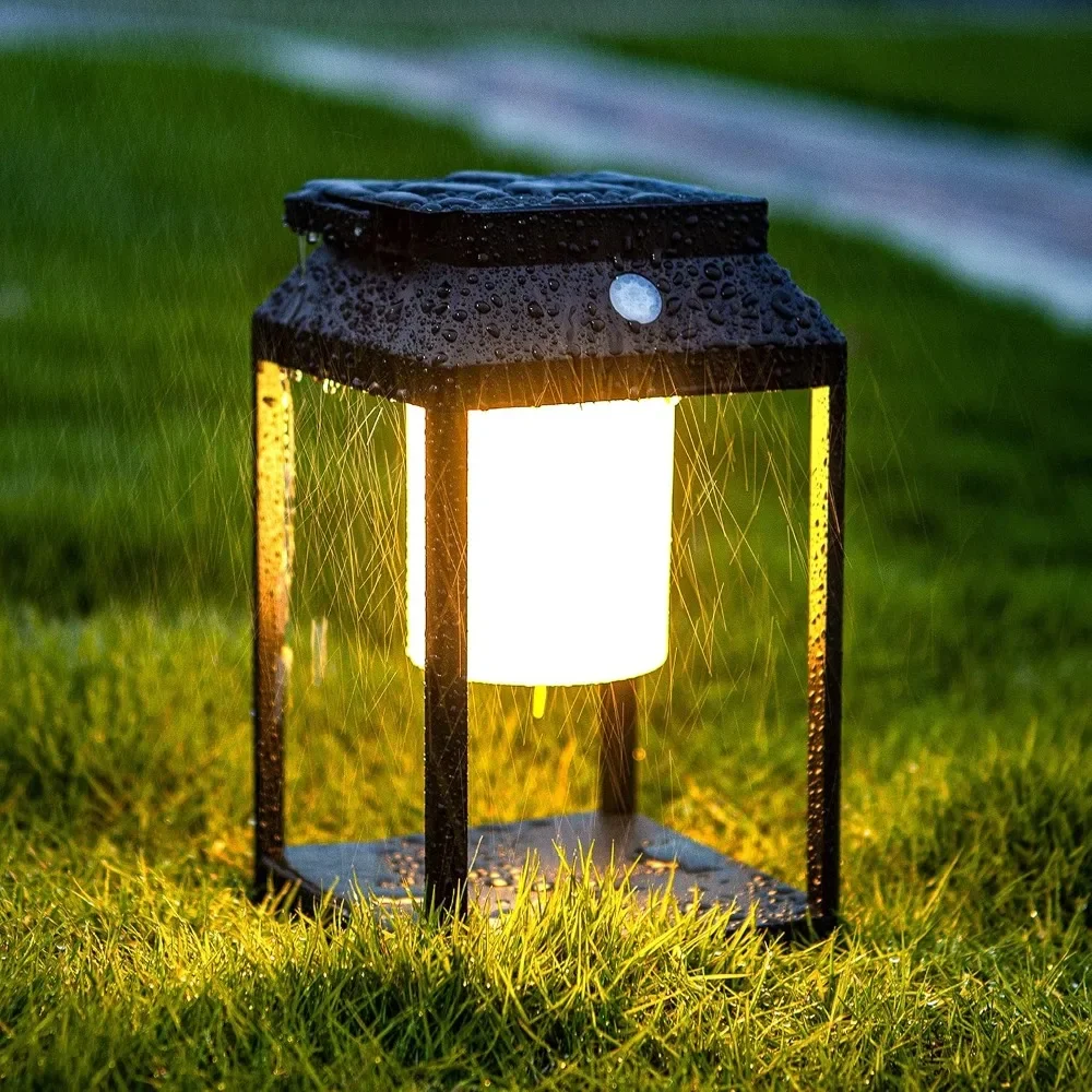 LED Portable Rechargeable Solar Table Lamp Nightstand Lamp IP44 Waterproof Cordless Touch Control USB Solar 2 in 1 Hand Light