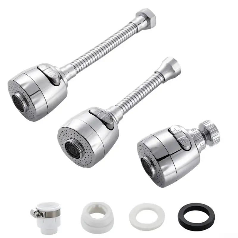 High-Pressure Faucet Connector 360° Swivel Thickened Rigid Hose Explosion-proof for Bathroom Hand Washing Use