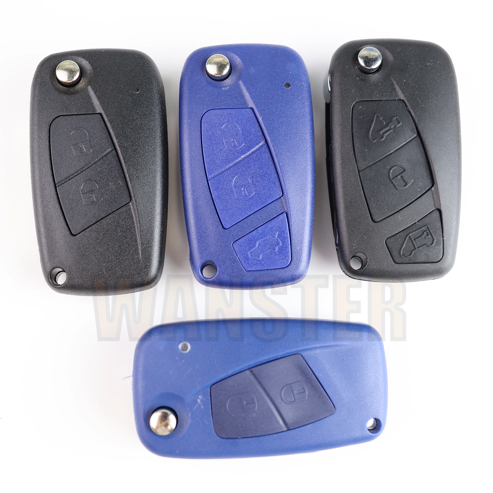 2 3 Bottons Car Key Fob Case Shell Housing for FIAT 500 Punto Stilo Ducato Panda Doblo Bravo for Iveco NAveco 2006 2007 2008