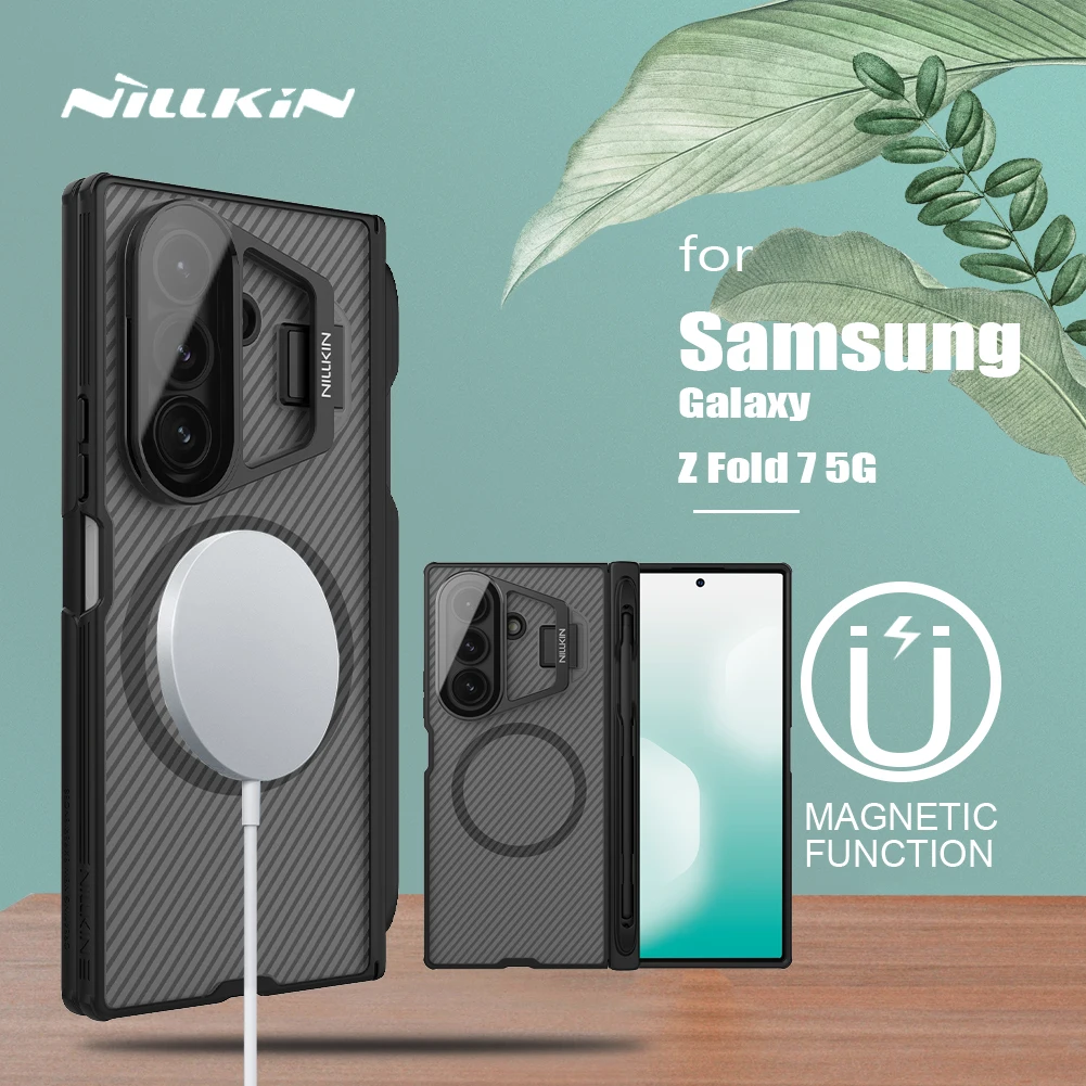 

Для Samsung Galaxy Z Fold 7 5G Nillkin магнитный чехол Camshield Prop прозрачная подставка для камеры с защитной крышкой S-Pen