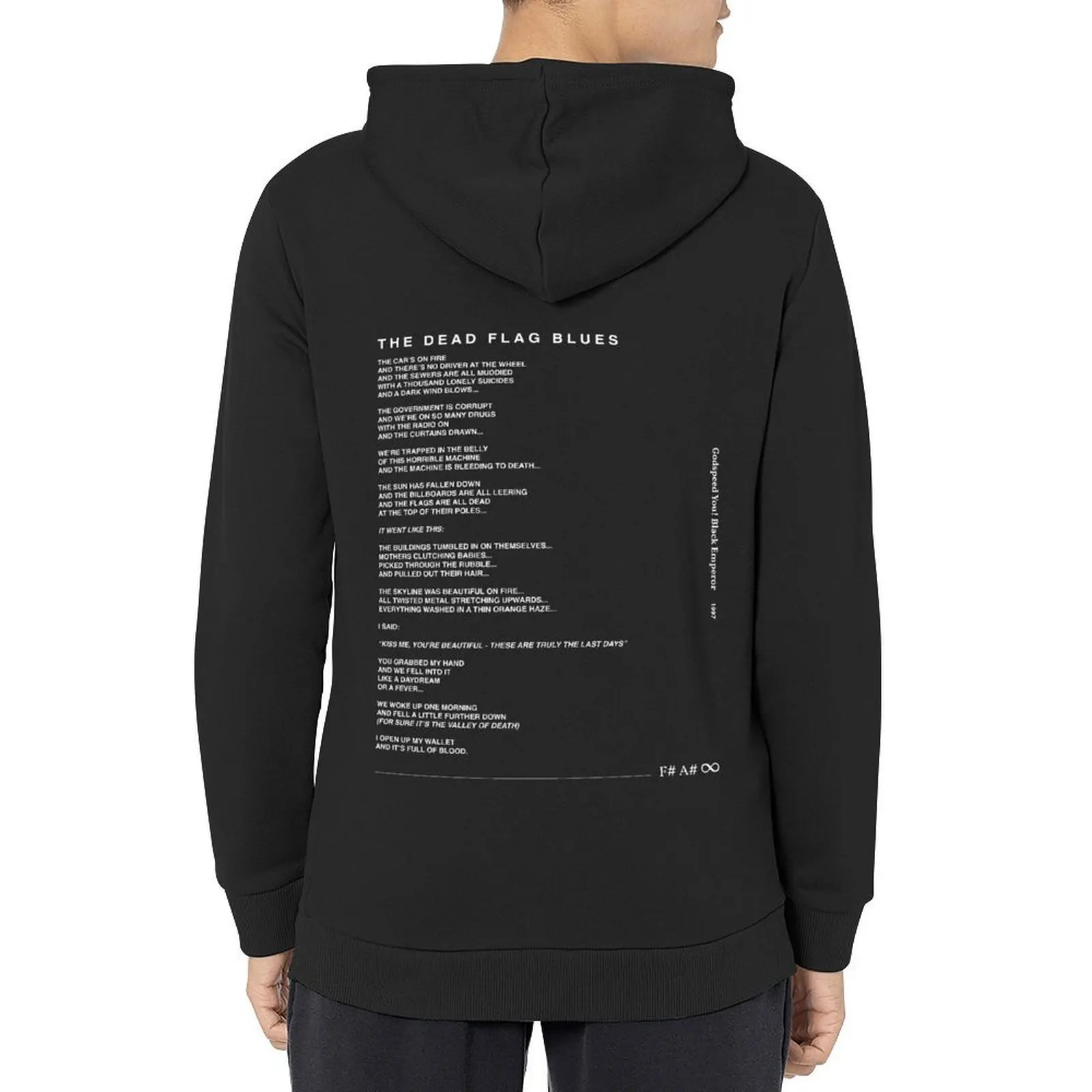 

Godspeed You! Black Emperor F A ∞ The Dead Flag Blues (Made for Black Version) Hoodie mens clothing hoodies for men