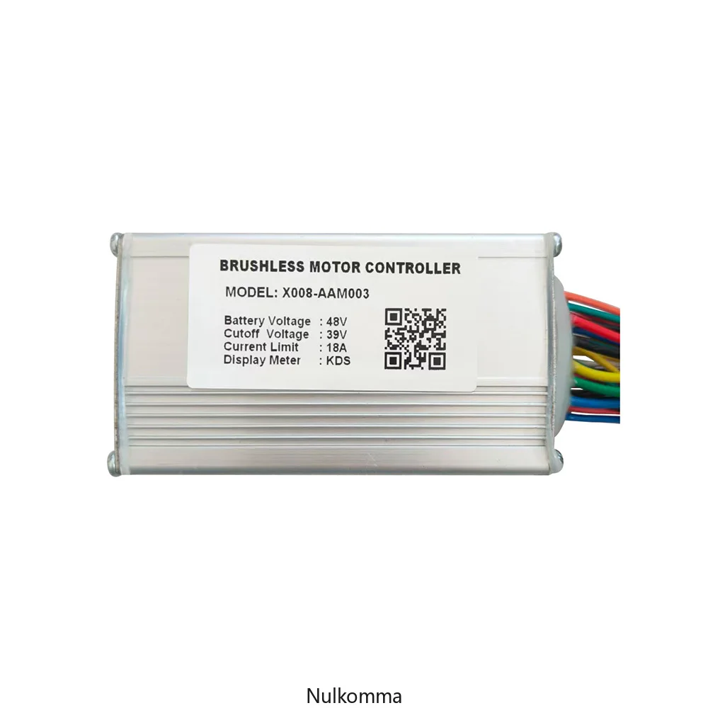 Nulkomma Ebike BrushlessMotorController 48V 18A SpeedController for KDS General X008-AAM003 for ElectricBicycleScooterMotorcycle
