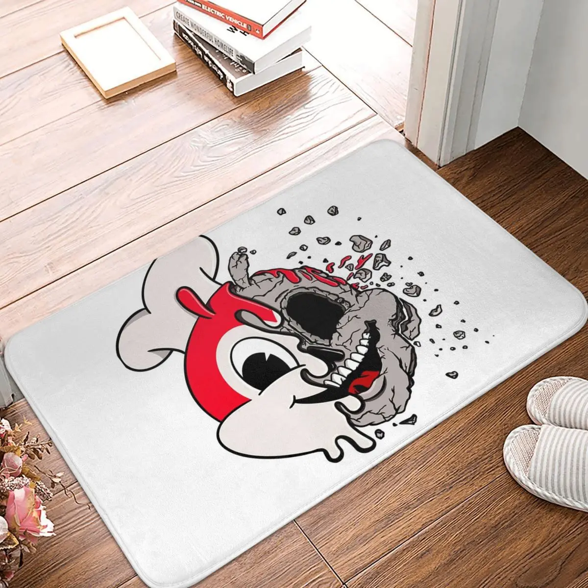 JOLLIBEE ACID POPART FILIPINO GRAY 3 Anti-slip Doormat Floor Mat Cushion Carpet Rug for Kitchen Entrance Home Footpad Mats