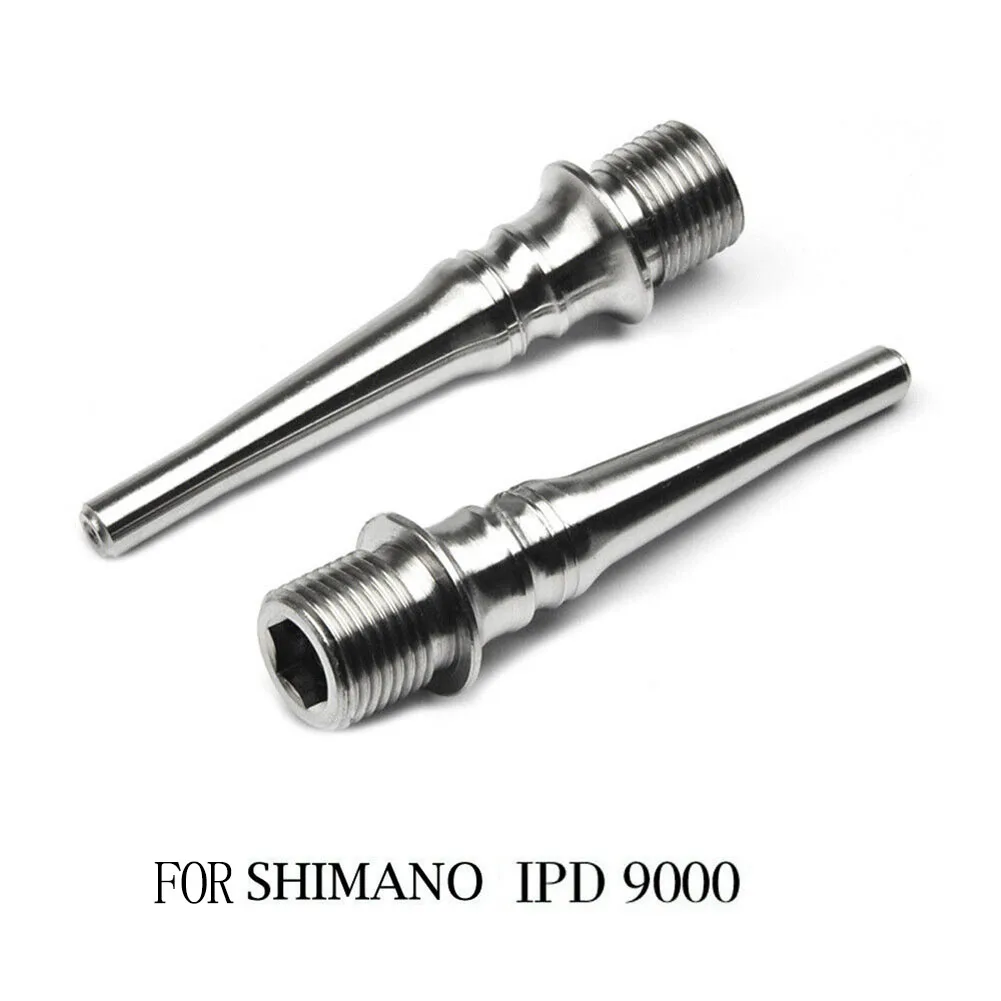 2 Pieces Bicycle Titanium Alloy Pedal Spindle Axles Ultralight TC4 GR5 Titanium Pedal Shaft For Shimano XT540/9000 For SLX