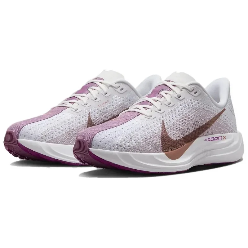 Nike Pegasus Plus White Purple Red Fashion Women's Mesh Comfortable Breathable Cushioned Low-Top Road Running Shoes FQ7261-108