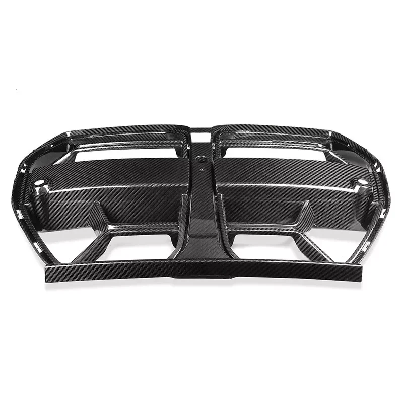 100% Dry Carbon Fiber Front Grille CSL style For BMW G80 G82 G83 M3 M4 2021+Without ACC Bumper grille