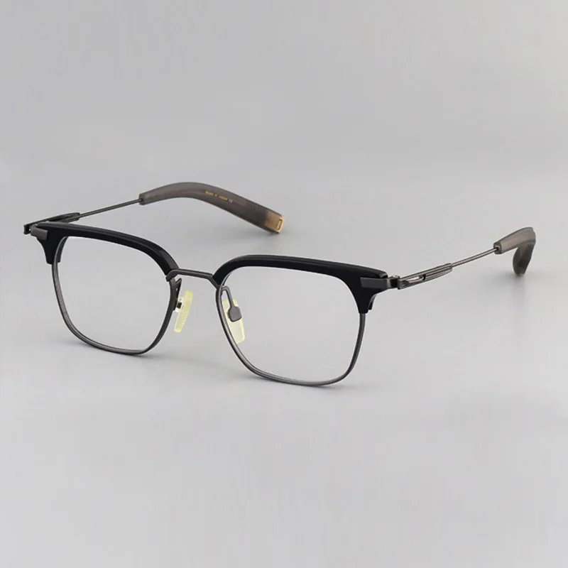 Top Quality Designer Handmade Acetate Titanium Computer Glasses Frames Men Luxury Large size Square Eyeglass Frame Eyewear