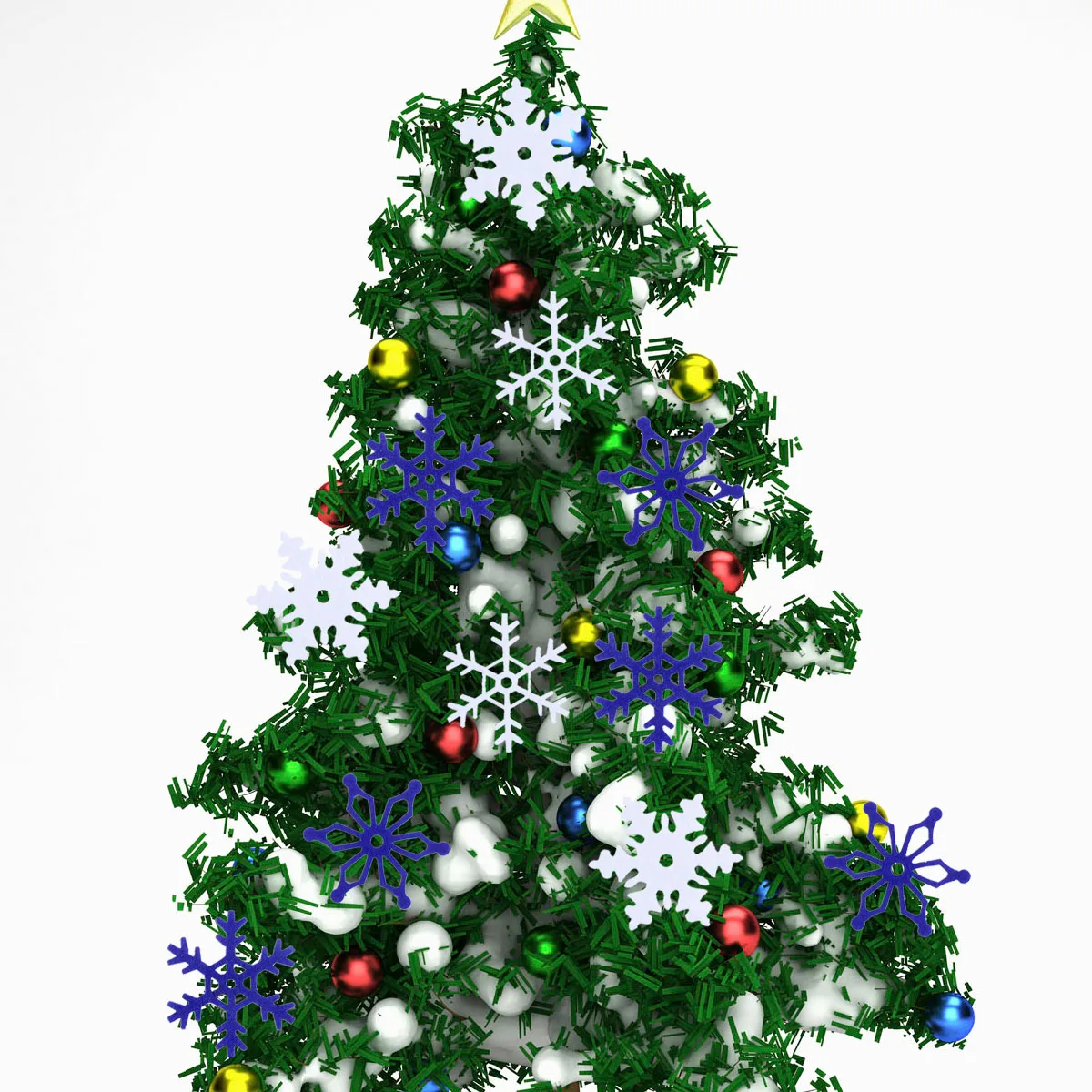 

40 PCS/Set Jesus Christmas Snowflake Pendant Tree Ornament Xmas Decorations Picks