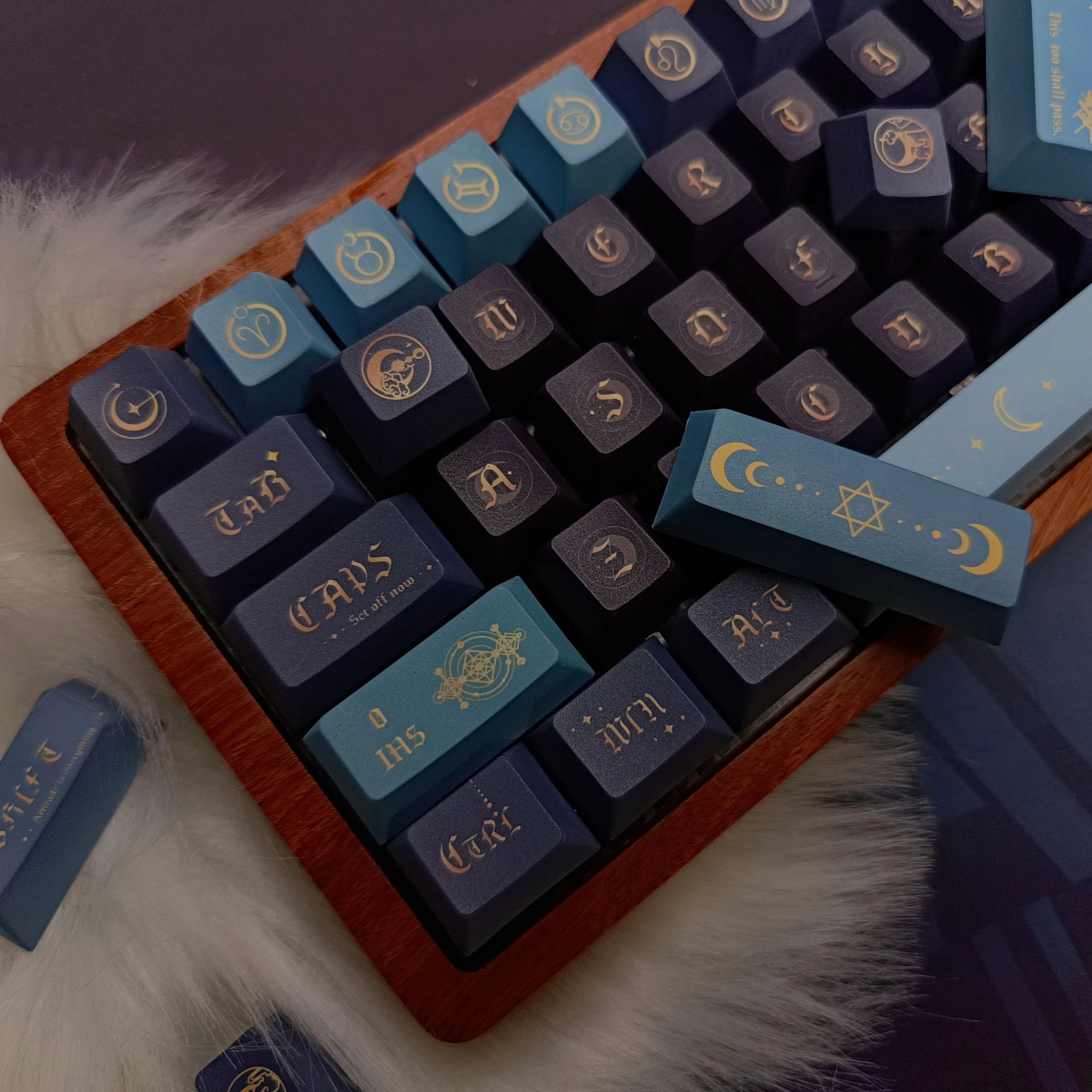 Yueyun mechanische Tastatur pbt Tasten kappe volle fünfseitige Sublimation