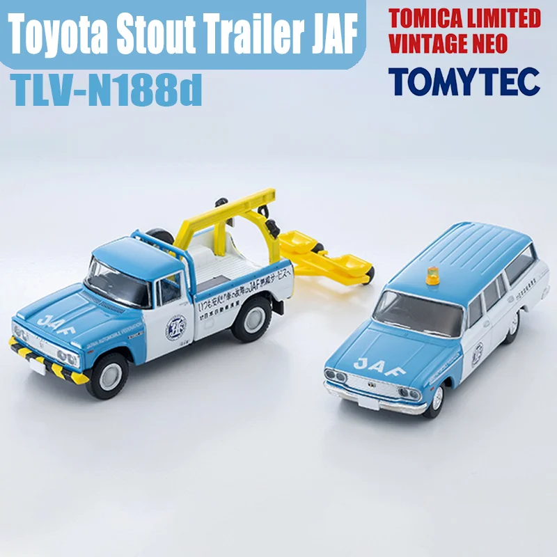 TAKARA TOMY TOMYTEC TLV-N188d Toyota Stout Trailer JAF Legering Motorvoertuig Speelgoed spuitgieten Metalen Model Collectie Geschenken