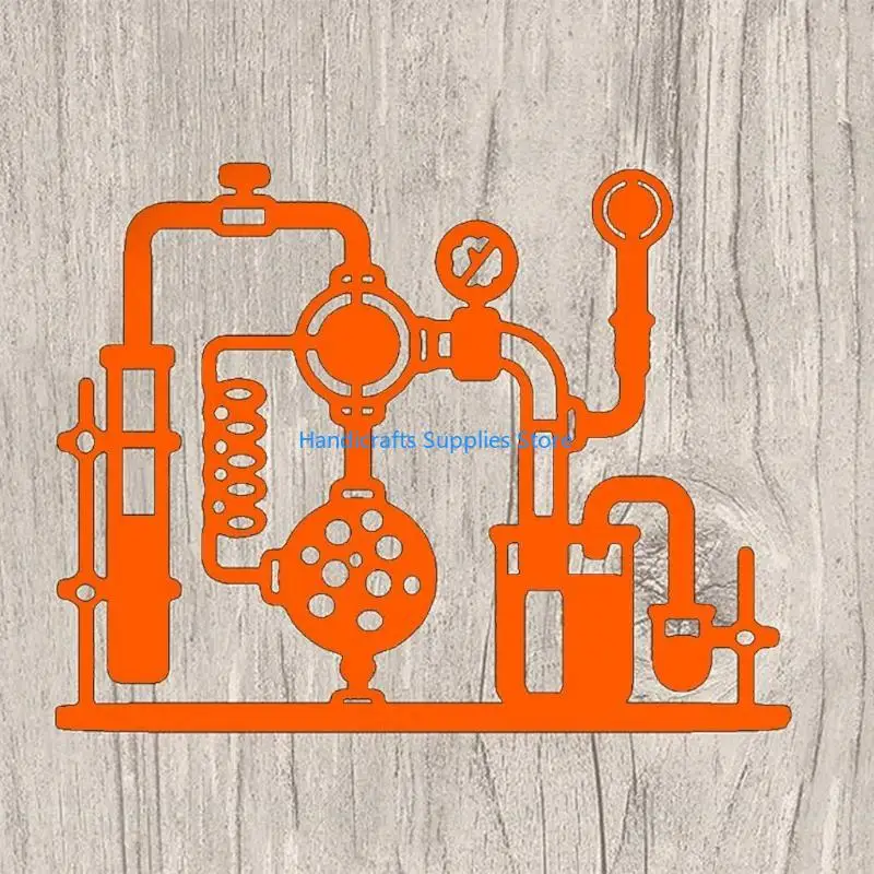 R1WA Metal Cutting Die Template Test Tube Set Decorative Scrapbooking Diary Photo Album Embossing Dies Stencils