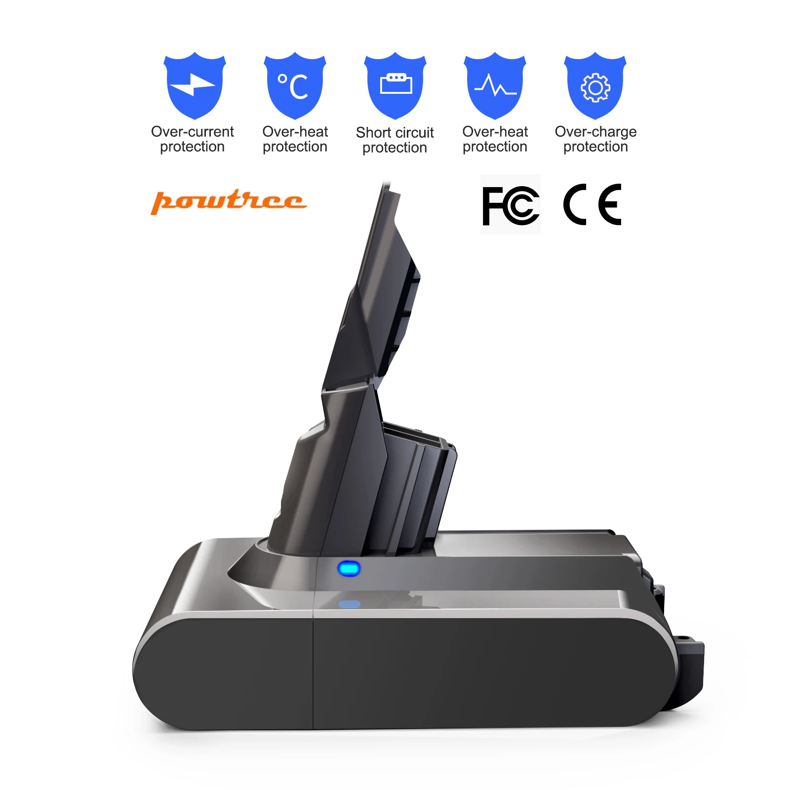 Battool  For Dyson V7 Battery 21.6V 6000mAh/4000mAh lithium FLUFFY V7 Animal V7 Pro 225403 229687 Tools Rechargeable Battery