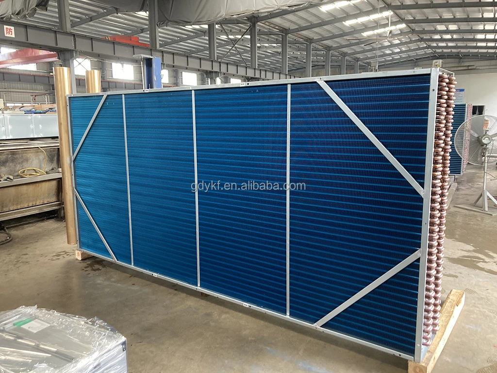 YKF Industrial Air Cooled Aluminum Fin Copper Tube Coil Heat Exchanger Cooling Coil For Refrigerator