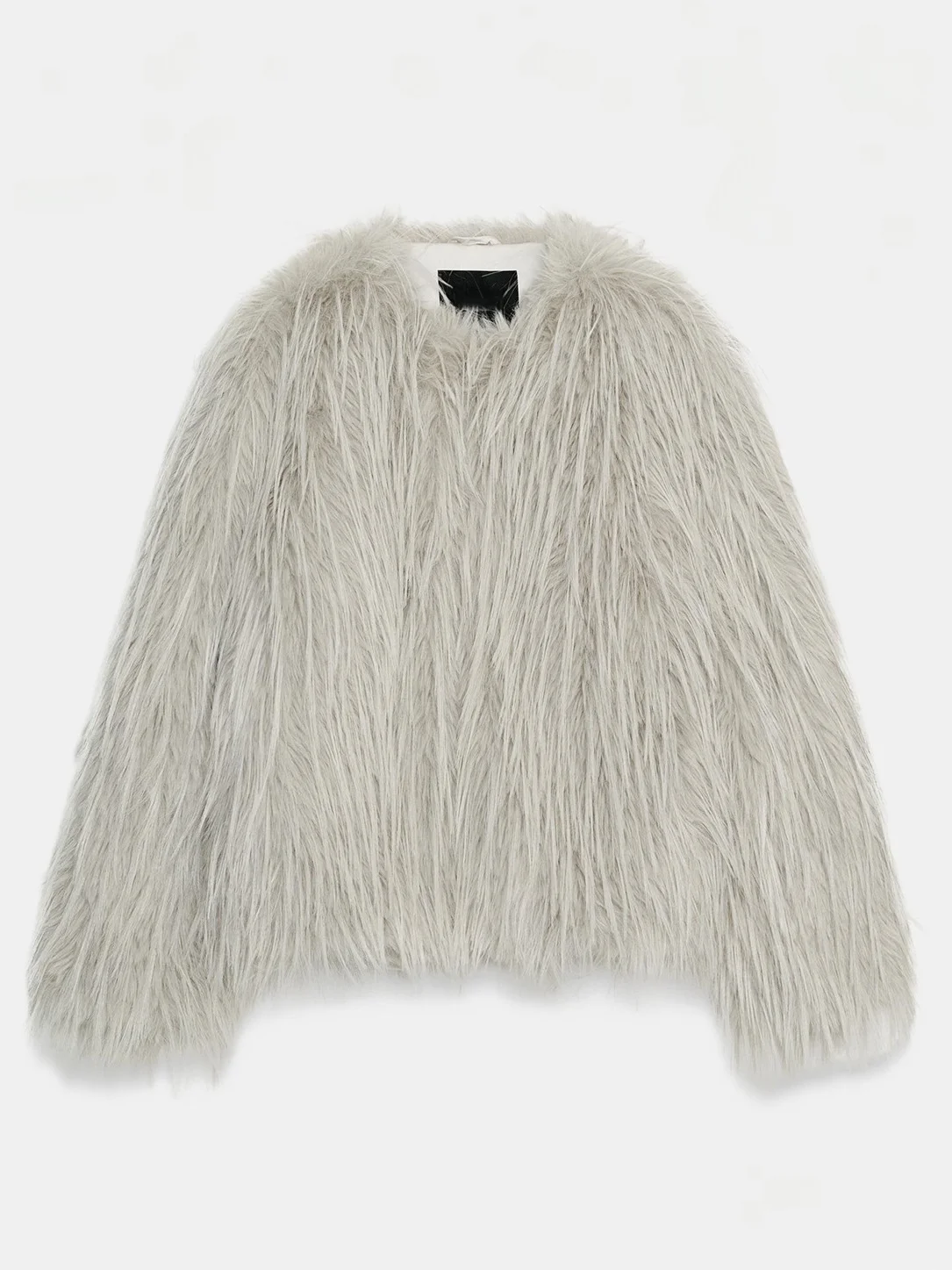 Simples foitável efeito de pele artificial casaco feminino premium sensação outono novo sle longo sve redondo ne outerwear