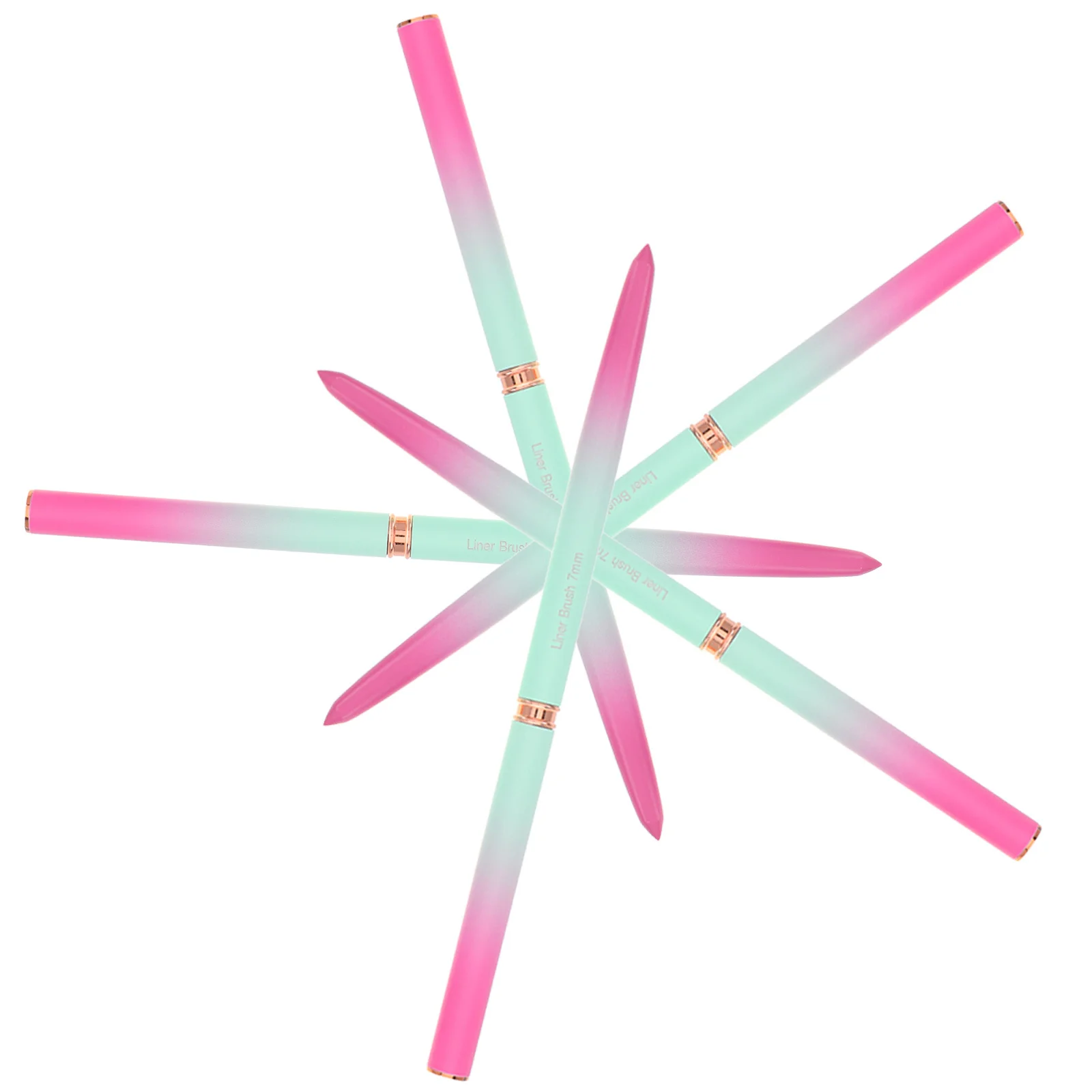 

5Pcs Fine Nail Art Brushes Set with Gradient Metallic Finish Professional Liner Tools for Intricate Nail Design and Detail Work