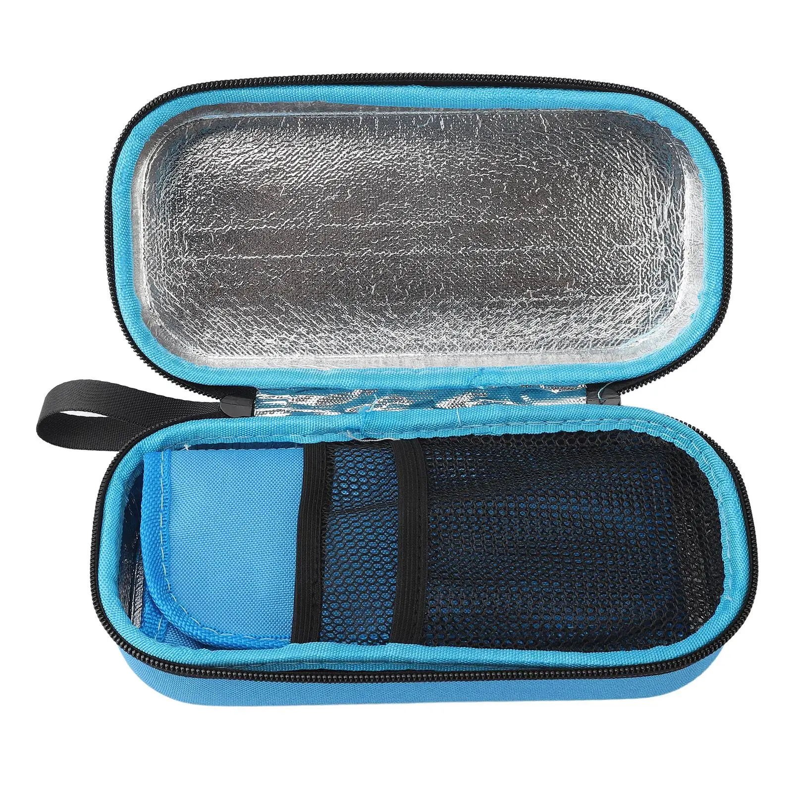 

Insulin Cooling Pack Portable Insulated Blue Waterproof Storage Bag for diabetic Supplies