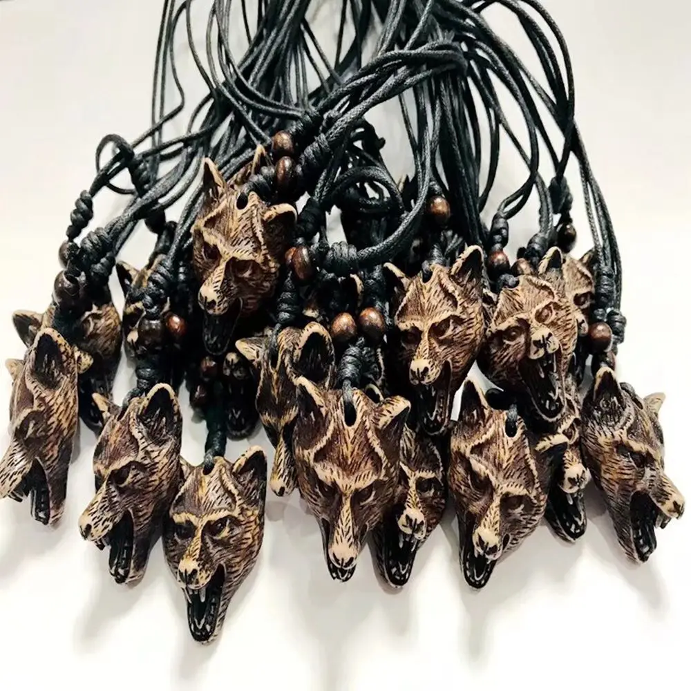 

15 PCS Faux COOL Boy Men Imitation Carving Amulet Necklace Gift
