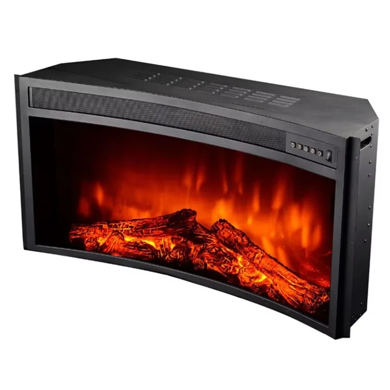 Curved Electric Insert Fireplace