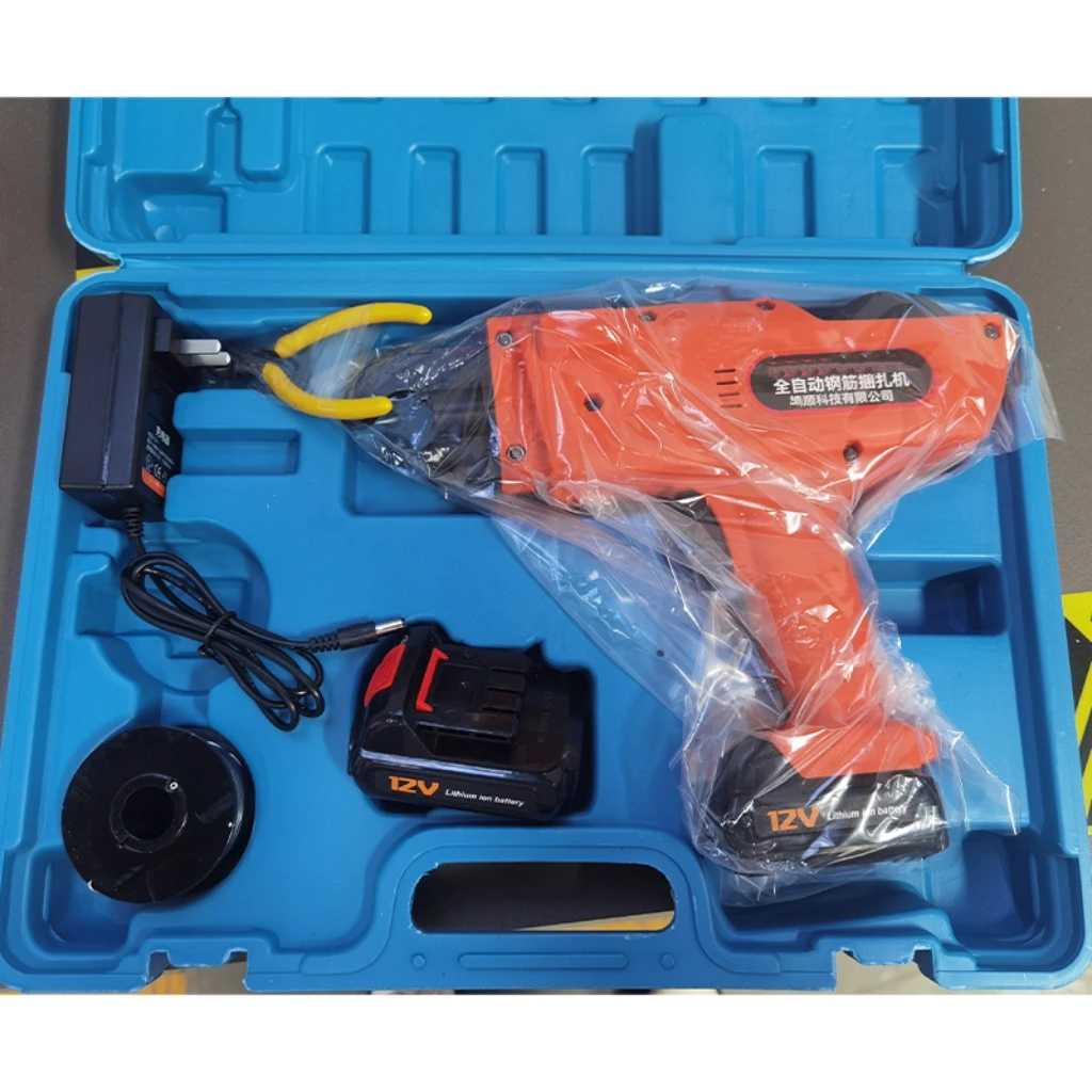 

Handheld Portable Electric Steel Bar Tying Tool Semi-Automatic Rebar Tyer for 6-25mm Bars Lithium Battery Powered