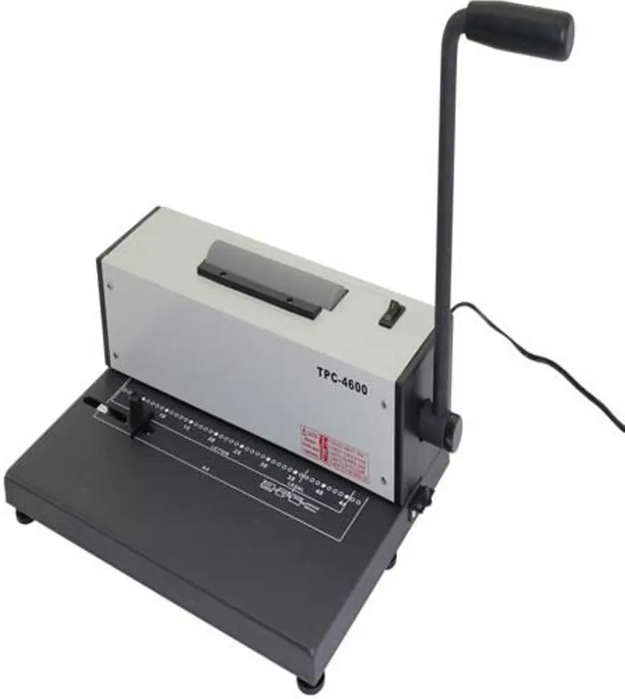 Coil Punch Bind Machine 41 Pitch 15 Sheets 20lb Paper A4 Size Punching Capacity 45 mm Binding Capacity 46 Hole Punch Extension p