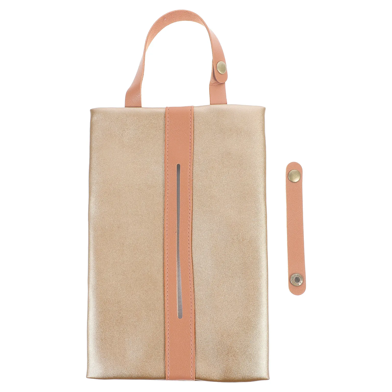 

Outdoor Tissue Rose Gold Portable Hanging Nylon Bag For Camping With URibbon H Tissue Sleeve Breathable Tear Proof