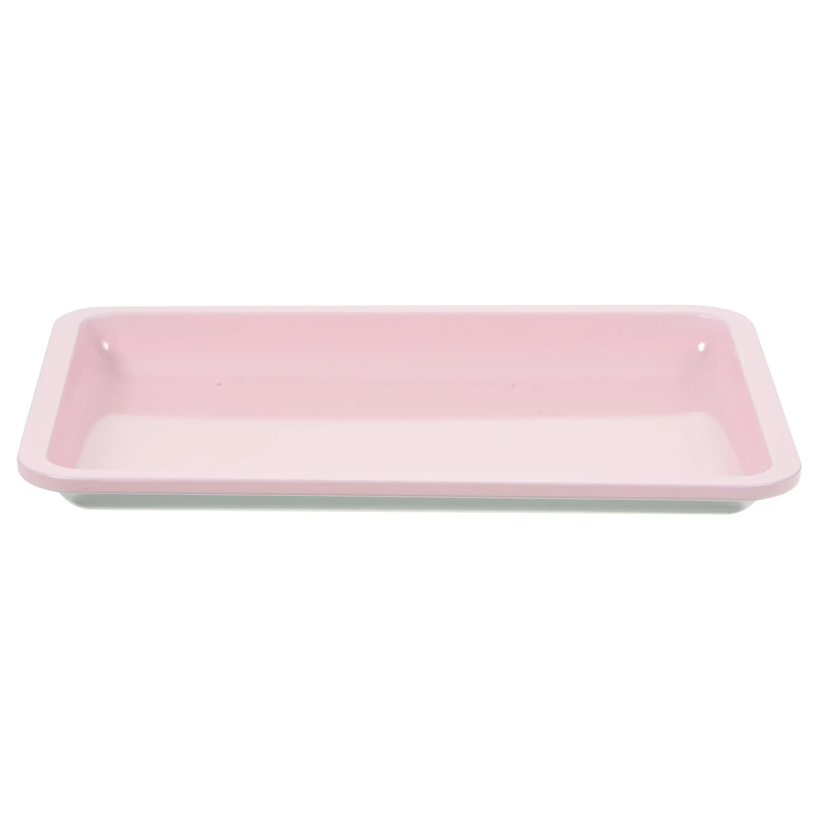 

Jewelry Stainless Steel Tray Manicure Desktop Tool Storage (Pink) Locker Decorations 18x125cm Plate Organizing