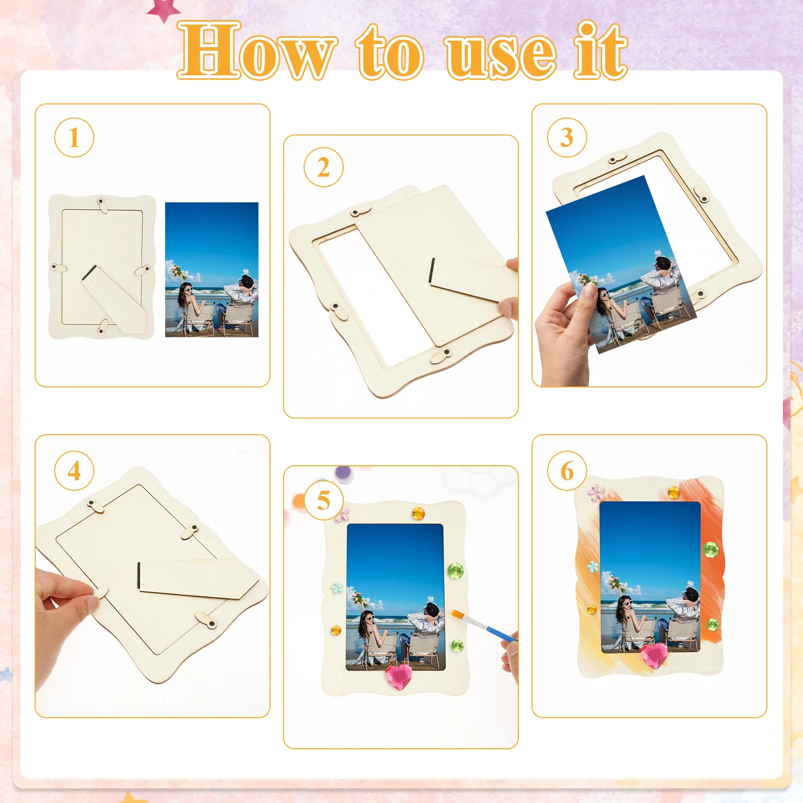 DIY Solid Wood Picture Frames for Crafts and Decoration