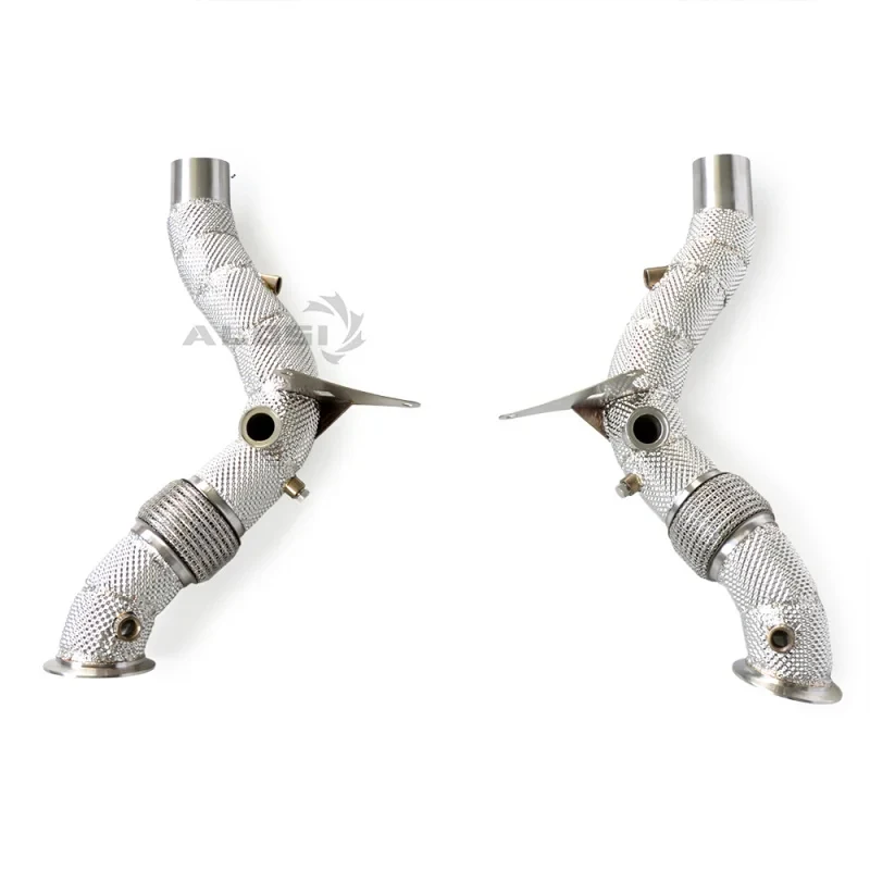 High-end exhaust pipe F8 3.9 2019-2024, catalytic converter exhaust pipe with heat shield, modified racing